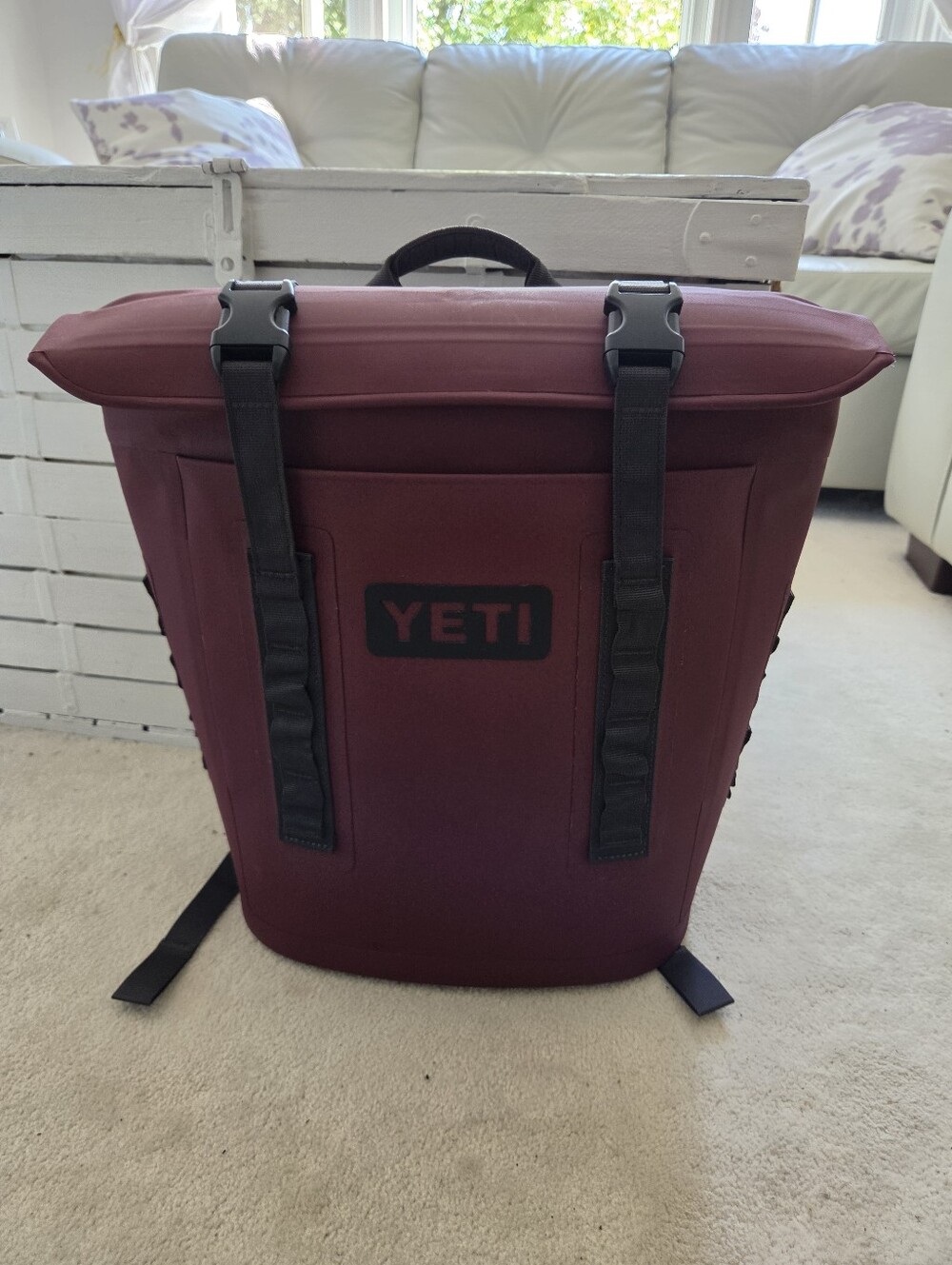 Yeti Hopper M12 Roll-Top Soft Backpack Cooler, Wild Vine